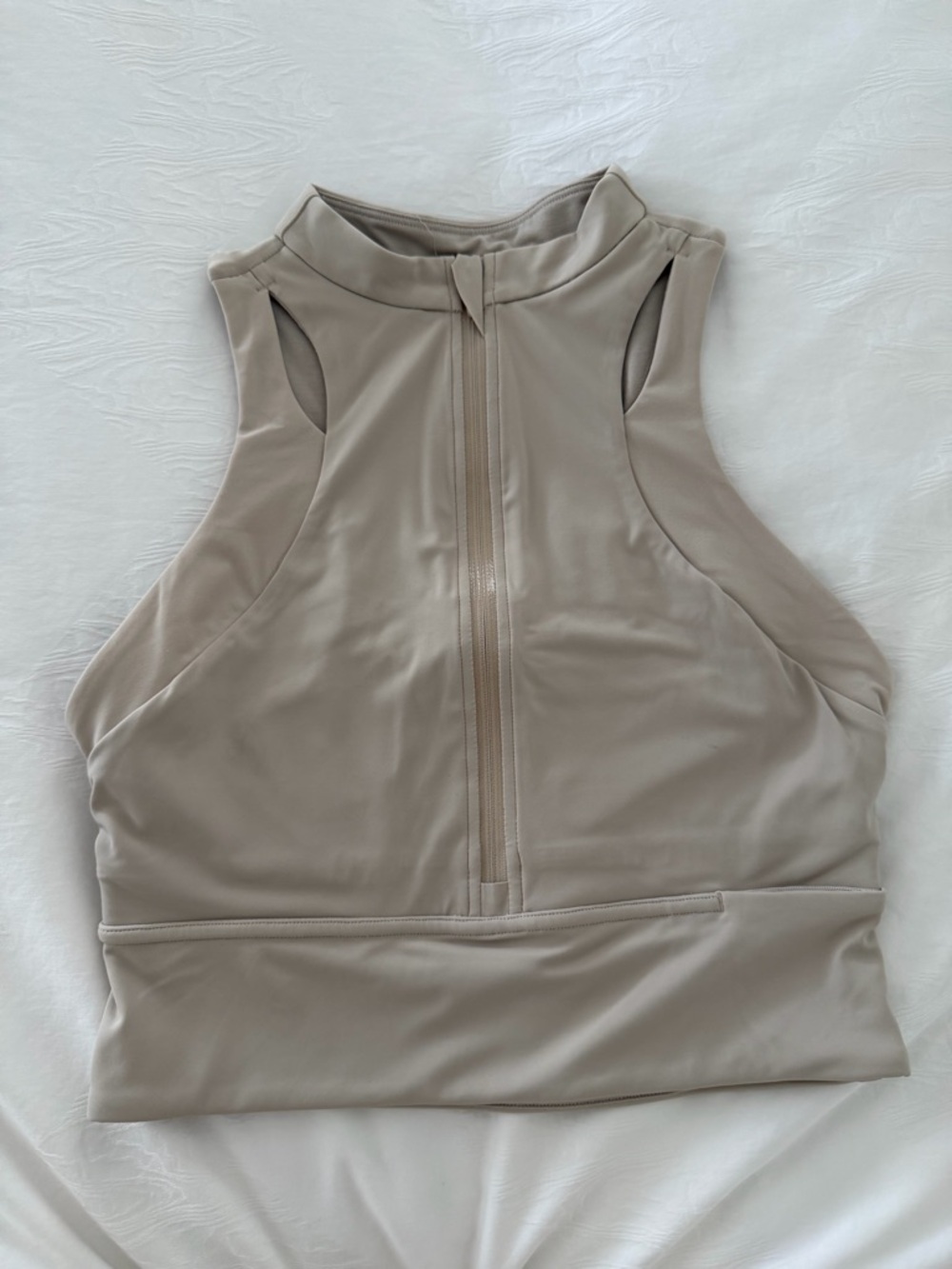 lululemon athletica Taupe Racerback Run Tank
